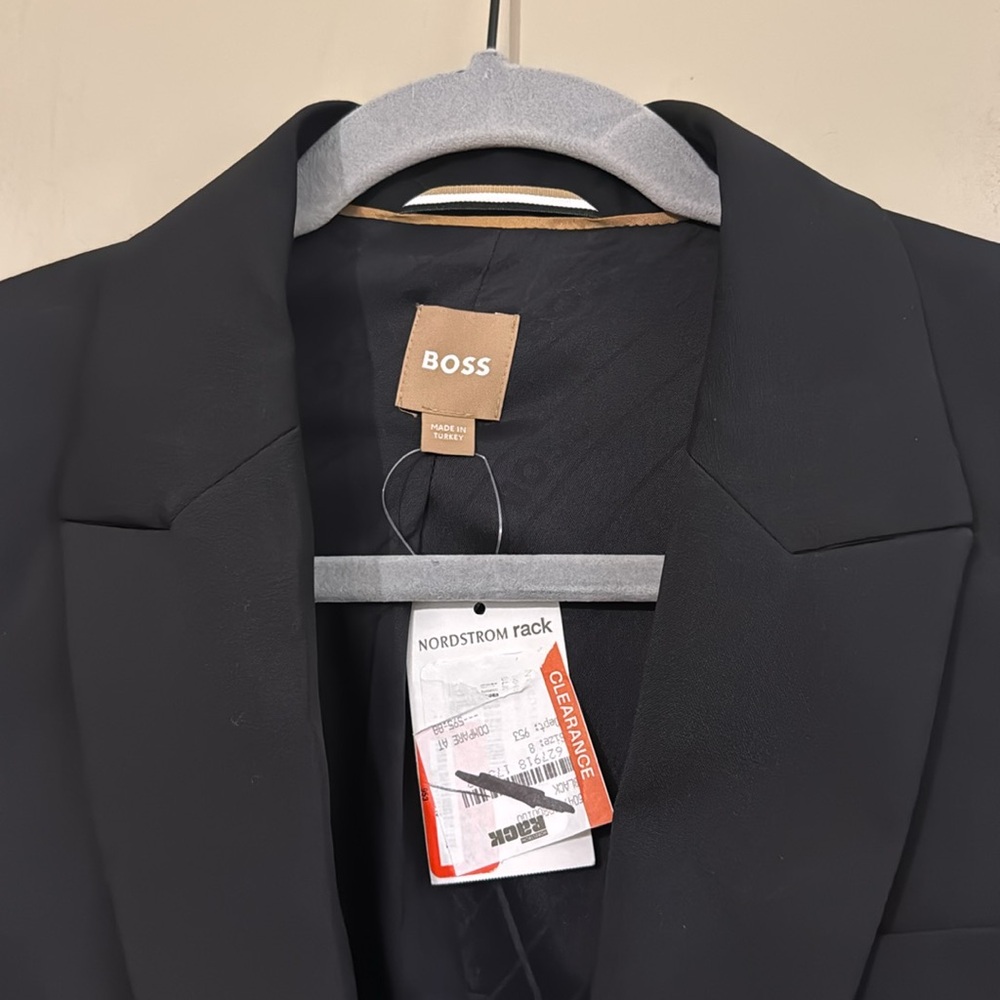 NWT- BOSS Jabinalah One-Button Virgin Wool Blazer, size 6 - Picture 6 of 12
